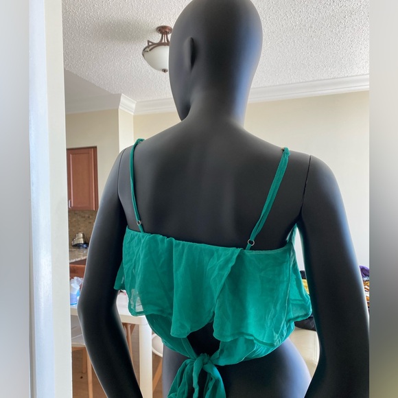 Sheer Turquoise Beach Cover-Up - Picture 5 of 6